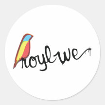 Royl wir runde sticker