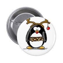 Rudolph-Pinguin Anstecknadelbuttons