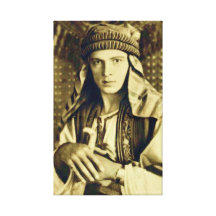 Rudolph Valentino Leinwanddruck