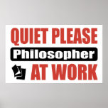 Ruhe-bitte Philosoph bei der Arbeit Posterdrucke