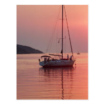 Ruhiger Abend Postkarte