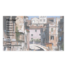 Ruhiges Wohnviertel, Venedig, Italien Visitenkartenvorlage
