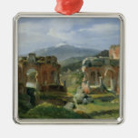 Ruinen des Theaters bei Taormina Weihnachtsornament