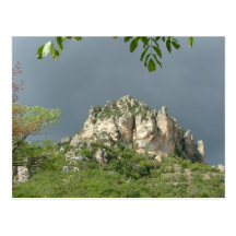 Ruiniertes Dorf, Frankreich. Postkarte