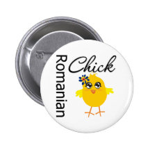 Rumänisches Küken Anstecknadelbuttons