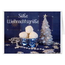 Rumkugeln mit Weihnachtsdeko Karte