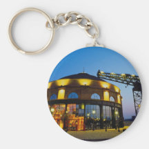 Rundbaurestaurant und Finnieston Kran, Glasgow, Schlüsselbänder