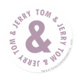 Rundes Logo 10 Toms und Jerry aufkleber