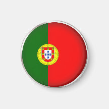 Rundes Portugal Kühlschrankmagnet