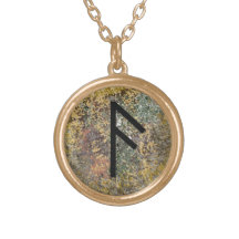Rune-Halskette - Ansuz - Gold