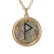 Rune-Halskette - Wunjo - Gold