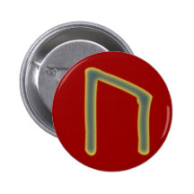 rune Uruz Futhark Anstecknadelbutton