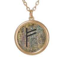 Runehalskette - Fehu - Gold