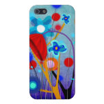 Rupydetequila Blau-Blumen iphone hüllen