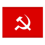 Russe UDSSRhammer-u. -sichel-Flagge Postkarte