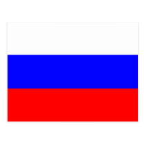 Russland-Flaggen-Postkarte postkarten