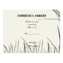 Rustikale Land-Wiesen, die UAWG Wedding sind Postkarte