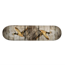Rustikales Vintages barnwood Land duckt Jäger Personalisierte Skatedecks