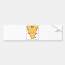S-Cartoonversion 3 der niedlichen Katze ' Autosticker
