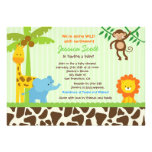 Safari-Dschungel-Babyparty-Einladungen