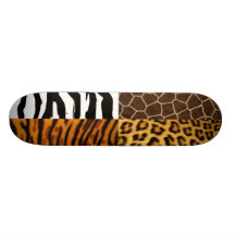 Safari-Haut-Skateboard Personalisierte Skateboarddecks