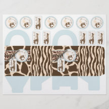 Safari-Jungen-Geschenk-Korb Individuelle Flyer