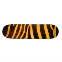 Safari-Sammlungorange Zebra-Skateboard Personalisiertes Deck