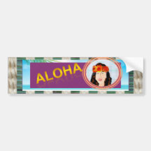 Sagen Sie hallo: "Aloha" ~ Autoaufkleber