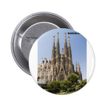 Sagrada Familia Barcelona Spanien Anstecknadelbutton