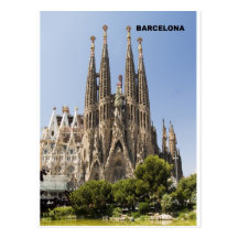 Sagrada Familia Barcelona Spanien Postkarten