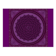 Sahasrara oder Krone chakra Postkarte