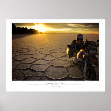 Salar-Sonnenuntergang-Druck Poster
