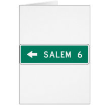 Salem-Landstraßen-Zeichen Karte