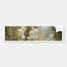 Salisbury-Kathedrale vom Garten des Bischofs Autosticker