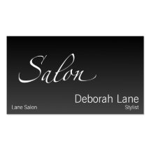 Salon-Steigungs-Dunkelheit Visitenkartenvorlage