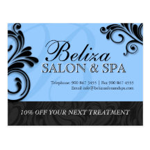 Salon-und Wellness-Center-Werbungs-Postkarte