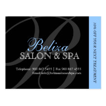 Salon-und Wellness-Center-Werbungs-Postkarte