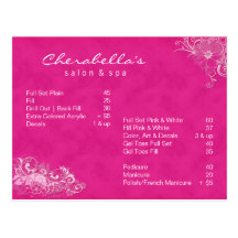 Salon-Wellness-Center-Blumenpostkarten-Broschüren-