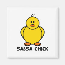 Salsa-Küken Kühlschrankmagnete