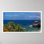 Salzwasser-Heilungs-Insel-Plakat