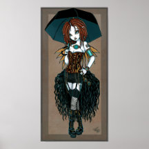"Samara" Steampunk Cyber-Fee-Plakat
