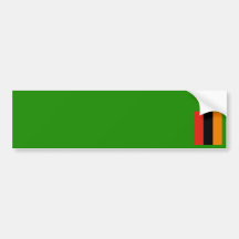 Sambia - sambianische Flagge Autoaufkleber