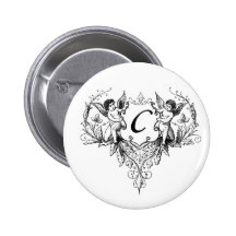 Sammlungs-Knopf des Amor-Monogramm-C Buttons