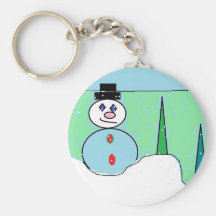 Sammy der Schneemann Schlüsselanhänger