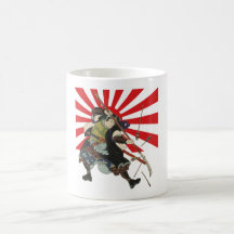 Samurai-Flaggen-Becher Tee Tasse