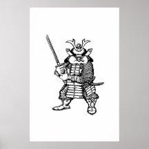 SAMURAI-KUNST-PLAKAT
