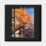 San Antonio, Texas:  Fluss-Weg-Brücke Magnete