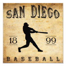 San Diego Kalifornien Baseball 1899 Foto Druck