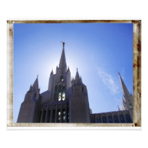 San Diego Tempel Photodrucke
