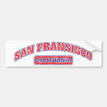 San Francisco athletisch Autosticker